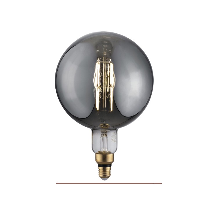Lampadina led filamento smoke g200 e27 8w 250lm 1800k 300...