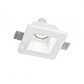 Faretto gesso incasso serie quadra 1xGU10 illuminazione