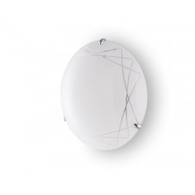 Plafoniera in vetro lavorato paradise d.40 3xe27 60w colore bianco 