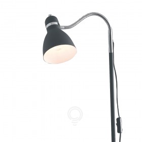 Stehlampe Menschen Farbe schwarz 1xe27 flexibel verstellbares Metall