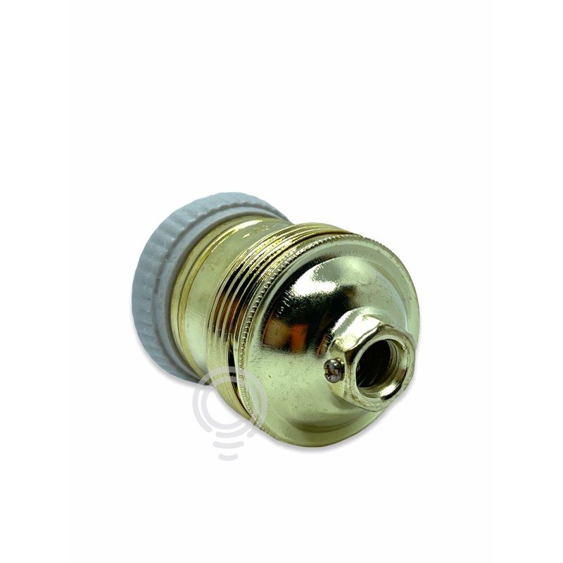 Support de lampe laiton e27 bague ceramique de...