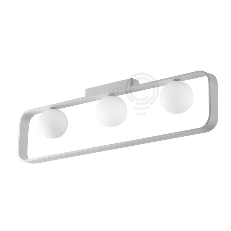 Roxy plafonnier blanc 3xg9 80x20,5x10cm