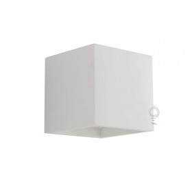 Wall light led rubik chalk white paintable 1xg9 220-240v