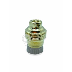 E14 brass lamp holder with Vintage antique ceramic ring