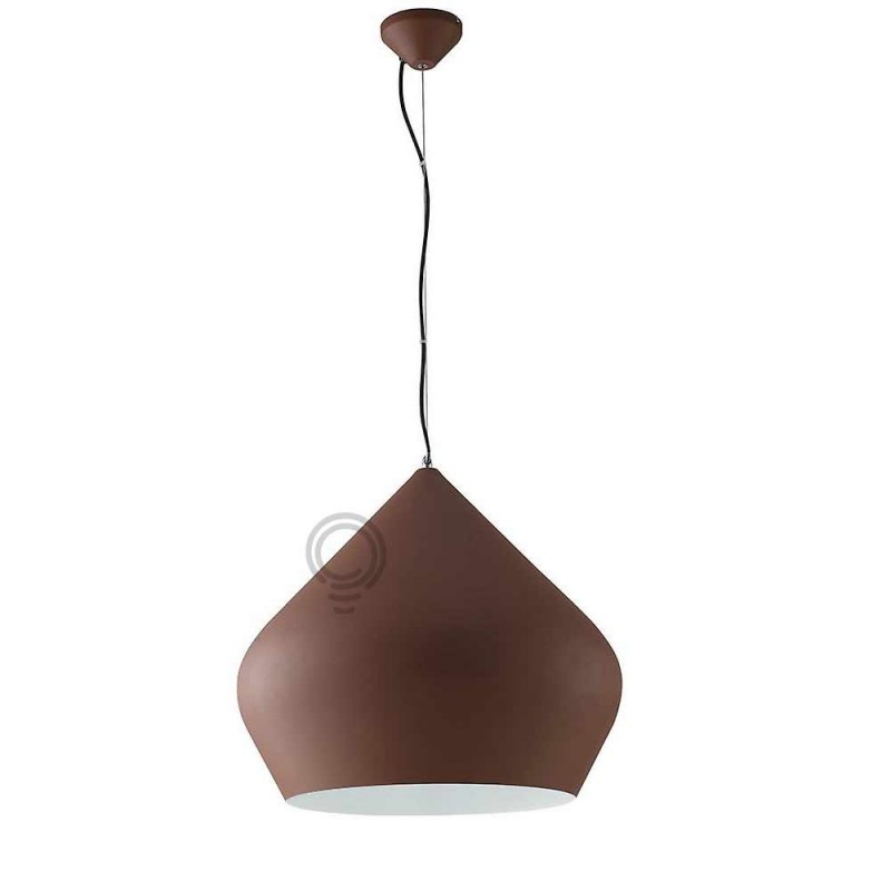 Sospensione illuminazione lampadario marrone...