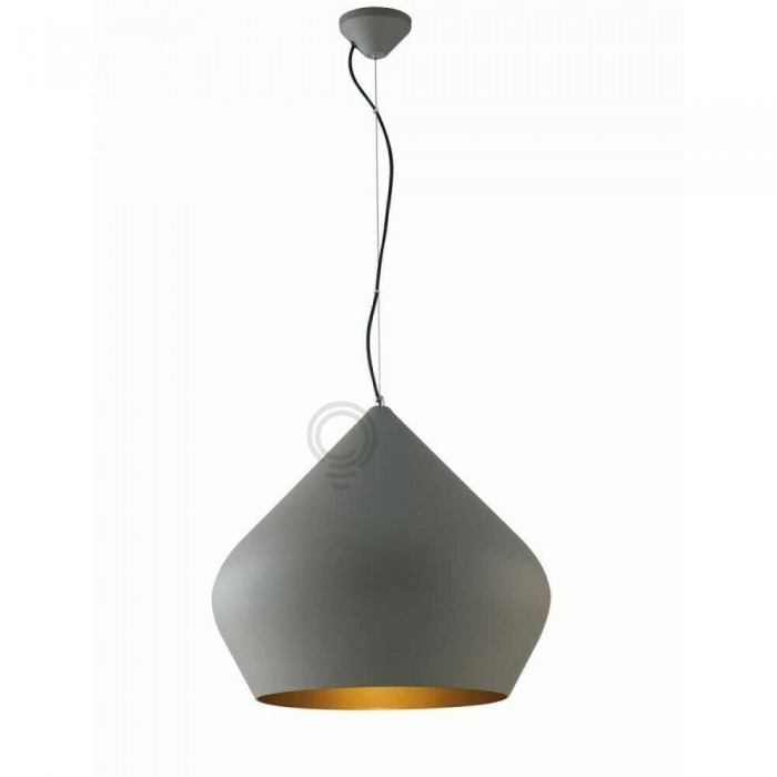 Sospensione illuminazione lampadario grigio per qualsiasi...