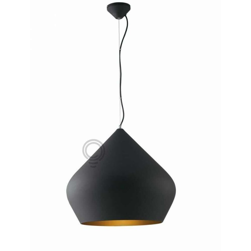 Sospensione illuminazione lampadario nero per...