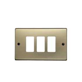 Placca alluminio bronzo 3fori magic su 503E 351/3