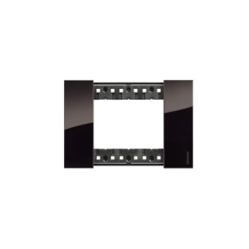 Placca 3 moduli living now notte materiale plastica bimaterica