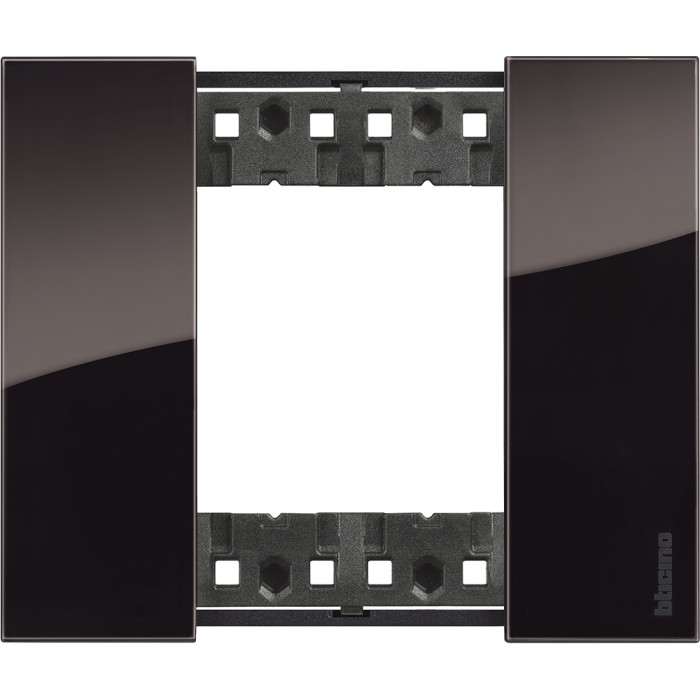 Placca 2 moduli living now sky materiale plastica bimaterica