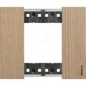 Placca 2 moduli living now rovere materiale legno   
