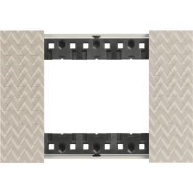 Placca 3 moduli living now optic materiale plastica effetto pixel