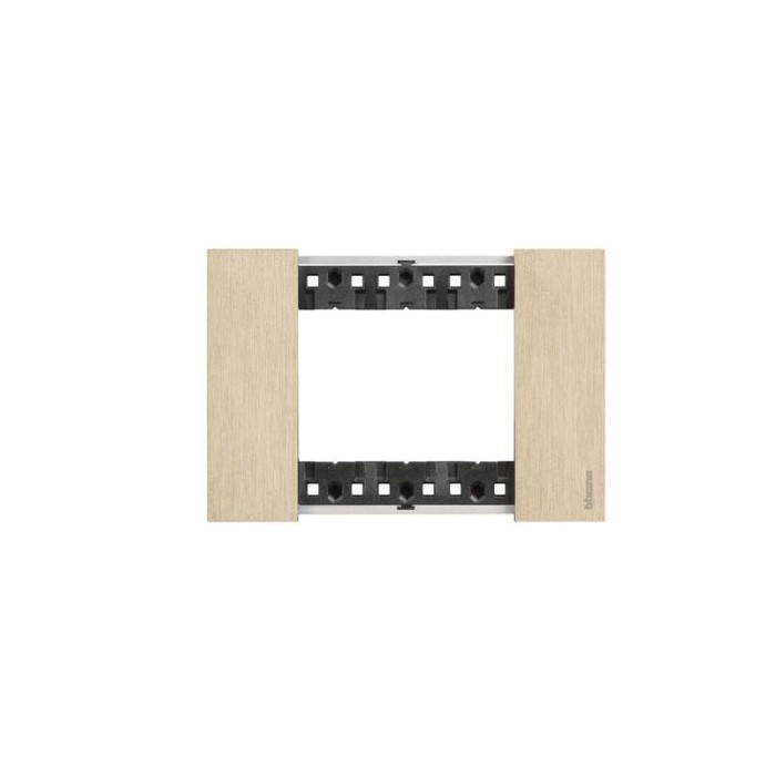 Placca 3 moduli living now oro materiale zama 