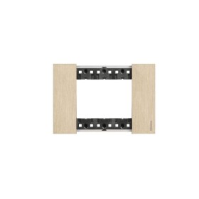 Placca 3 moduli living now oro materiale zama 