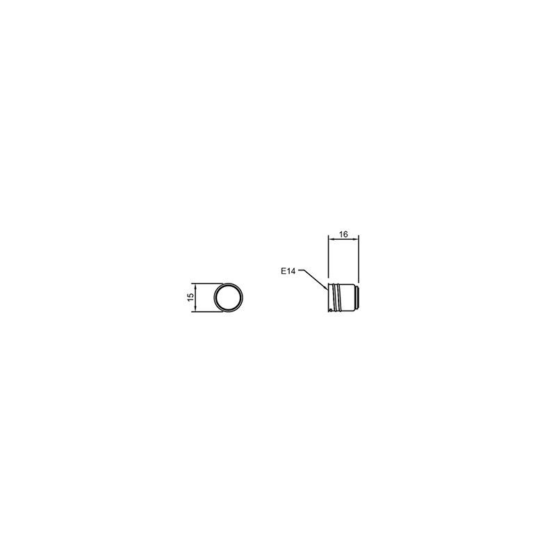Lampholder metal mignon e14 screw holder...