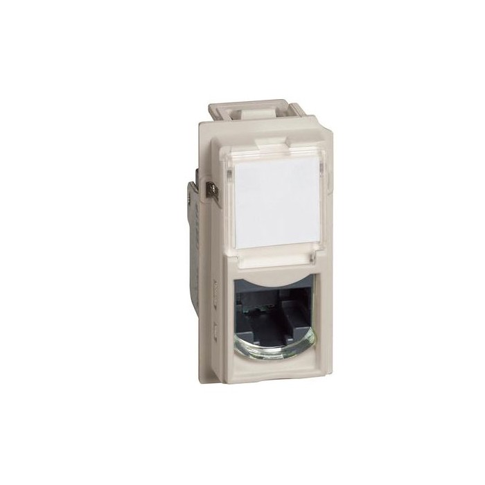 Connettore presa rete Btnet RJ45 toolless utp cat5e sabbia Bticino