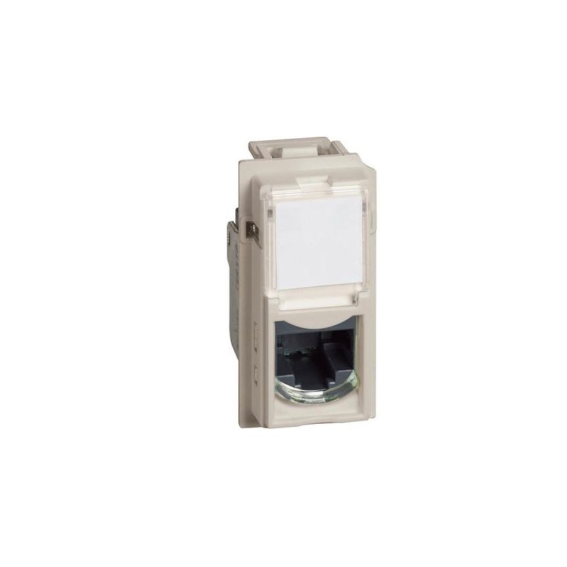 Connettore presa rete Btnet RJ45 toolless utp cat5e sabbia Bticino