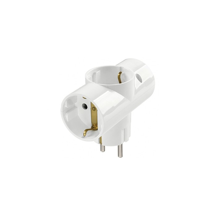 Adaptateur électrique multiple 10a 3 prises blanc...