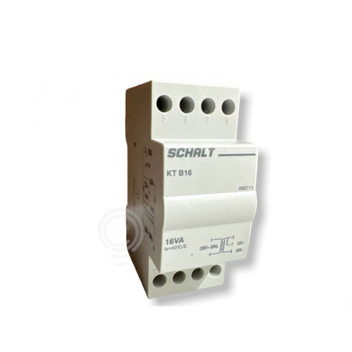 Electric transformer 16VA 12 / 24v 220-240vac SCHALT 666711