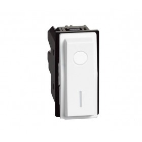 Interruttore bipolare elettrico serie living now 16a bianco kw4002 bticino