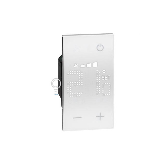 Termostato incasso riscaldamento e climatizzatore living now bianco bticino