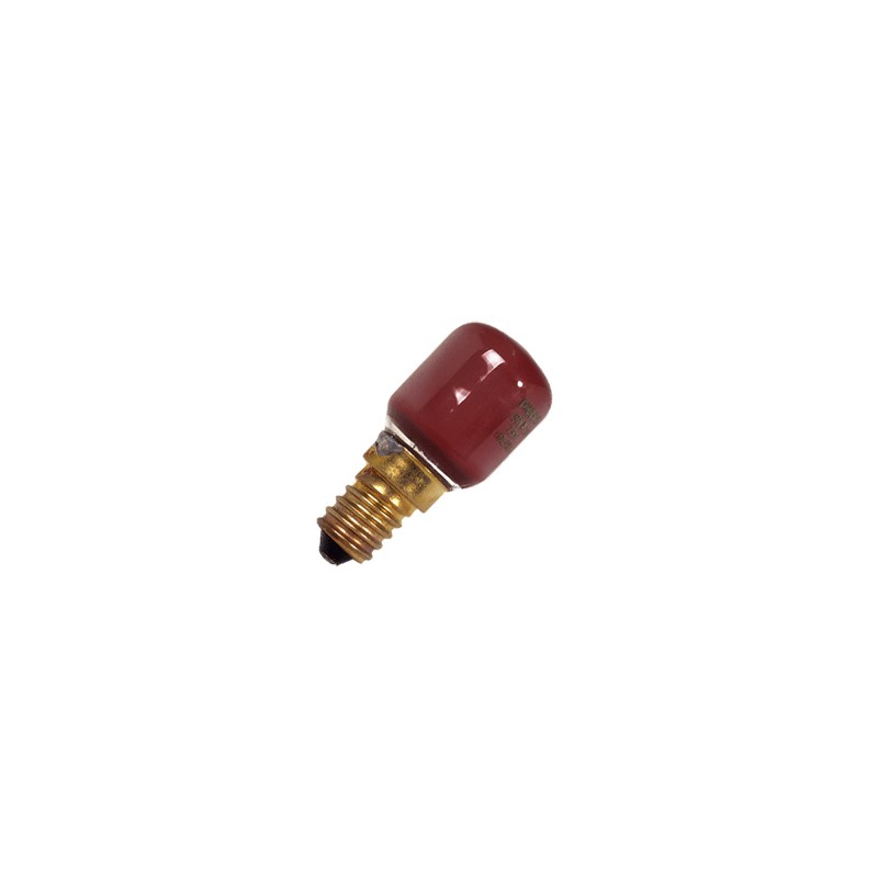 Lampada piccola pera led rosso e14 1,5w 35lm...