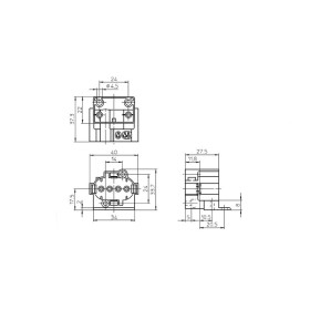 Portalampada per fluorescenti compatte mono attacco 2G7 bianco