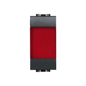 Lampada spia rossa living int. l4371r ticino