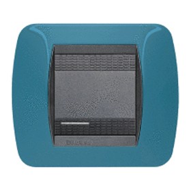Living international 2p blu metro l4802bu bticino cover plate