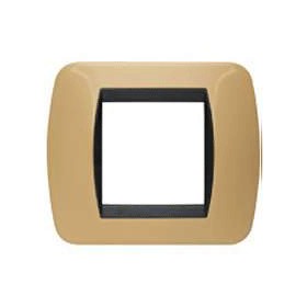 Placca living int 2m giallo ocra l4802gt  ticino 