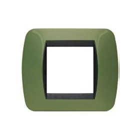 Placca living int 2p verde drugstore l4802vr ticino