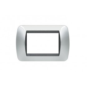 Placca living international 3p cromo lucido l4803cr ticino