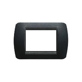 Placca living international 3p acciaio scuro in plastica l4803pa bticino