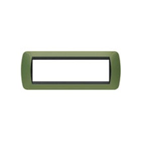 Placca living int 7p verde dru l4807vr ticino