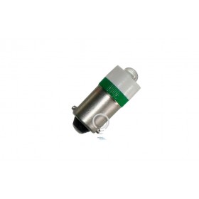 Ampoule led très haute luminosité 24v ba9s ac / dc 6-10ma verte