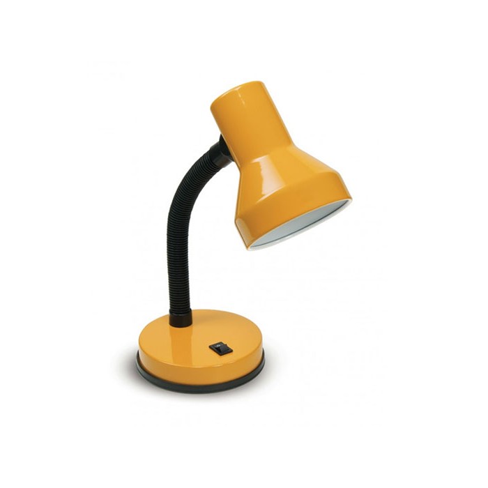 Lampada da tavolo in metallo colore giallo e27 flessibile...