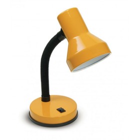Lampada da tavolo in metallo colore giallo e27 flessibile 1xe27