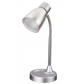 Lampada da tavolo arkimede silver e14 luce orientabile flessibile
