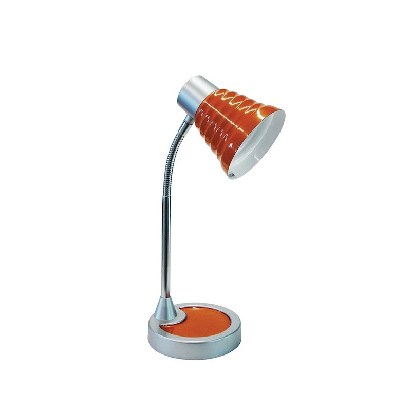 Lampe de bureau flexible orange avec fini...