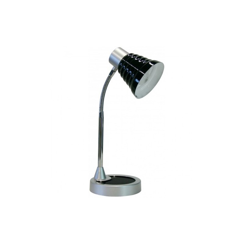 Lampe de bureau flexible noire avec finition...