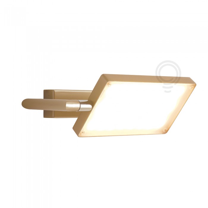 Buch led wandleuchte gold 17w 1300lm 3200k 22,5x10x15cm