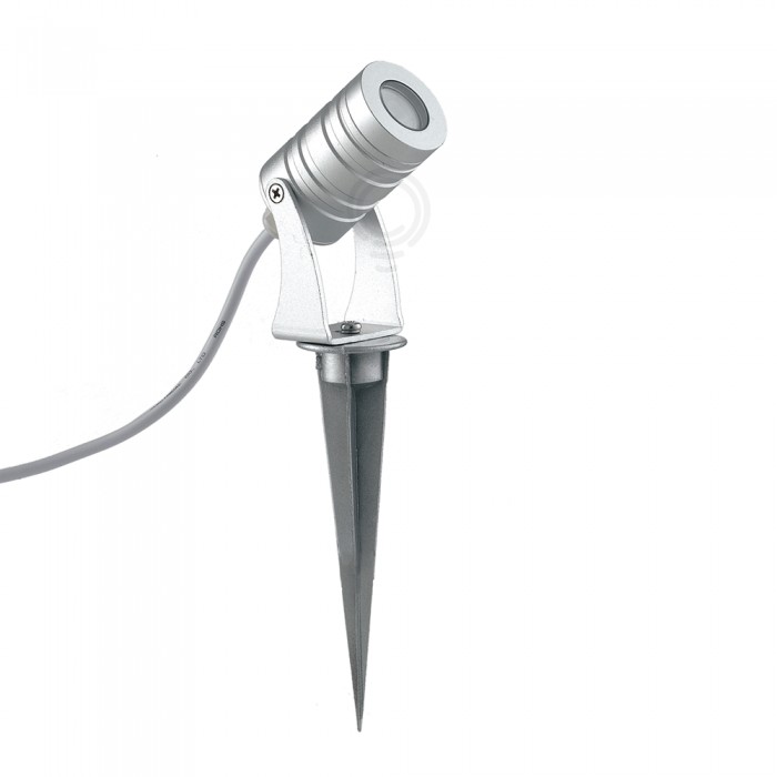 Proiettore led alluminio 3x1w 12-24v con picchetto ip65