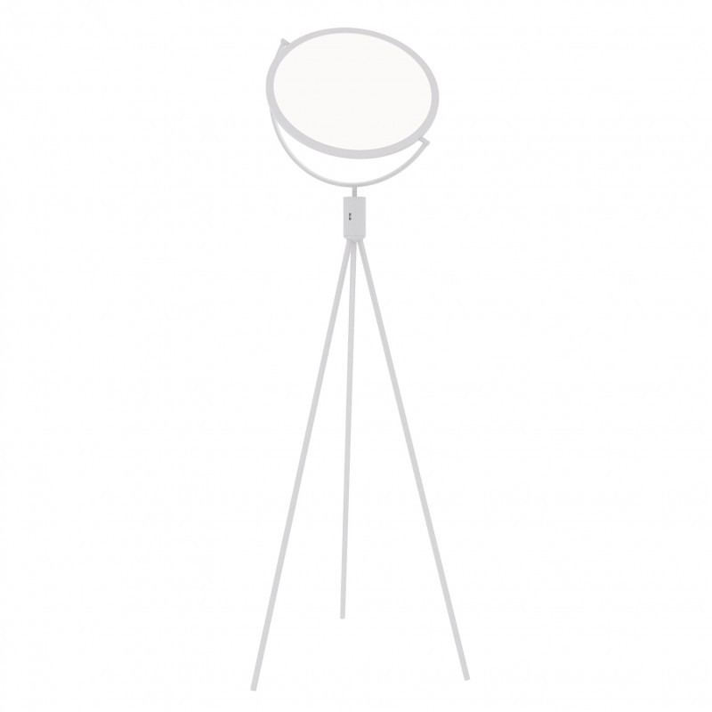 Metal floor lamp with adjustable diffuser. LED...