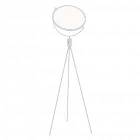 Metal floor lamp with adjustable diffuser. LED 18W 2070 Lm Warm, natural and cold light