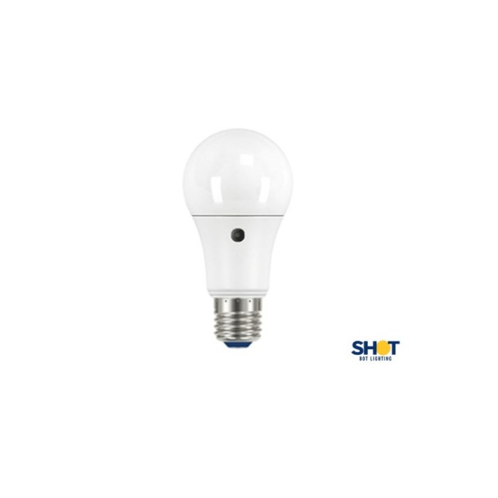 Lampadina goccia standard led e27 sensore 9,5w 60w shot