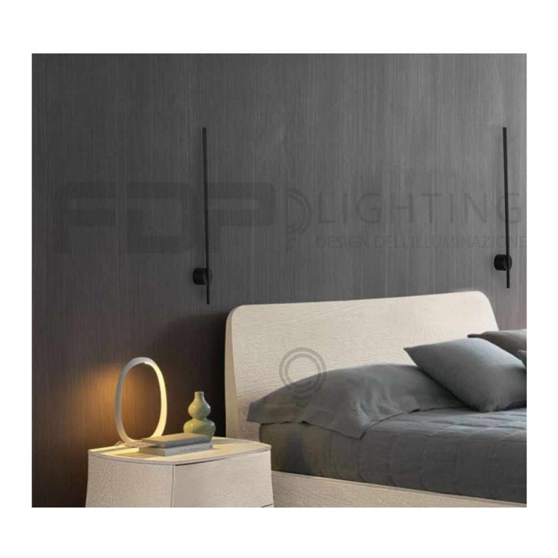 Applique led shanghai nero 10w 500lm 4000k...