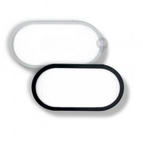 Tartaruga outdoor ceiling light ip65 oval anthracite 15w led 4000k