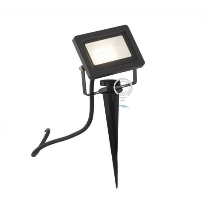 Proiettore led urano da esterno con picchetto nero 10w 700lm