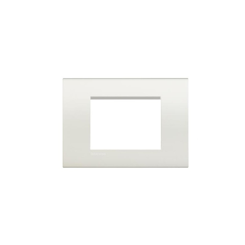 Placca copertura supporto serie living light ll 3posti bianca biticino