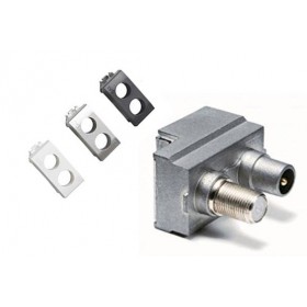 Presa tv sat demix demiscelata impianti antenna maschio 9,5mm ticino